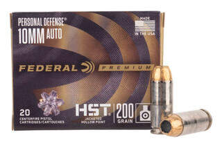 Federal Premium 10mm Auto ammunition.